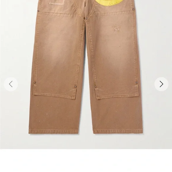 Kapital Wide-Leg Banana Jeans Camel Size 3 (W32) NWT - Picture 2 of 11